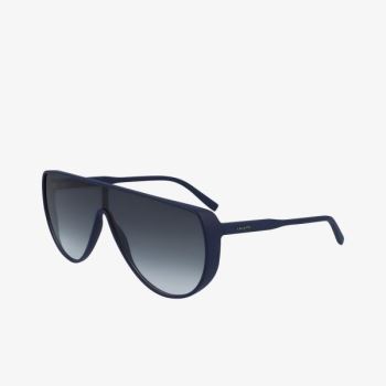 Lacoste Shield Plastic Sport-Inspired Sunglasses Pánské - Brýle Blankyt | CZ-PST7vO